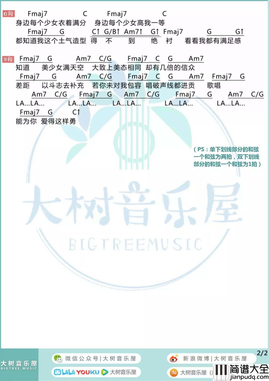 林欣彤_平凡明星_吉他谱__小小恋歌__吉他弹唱和弦谱_大树音乐屋
