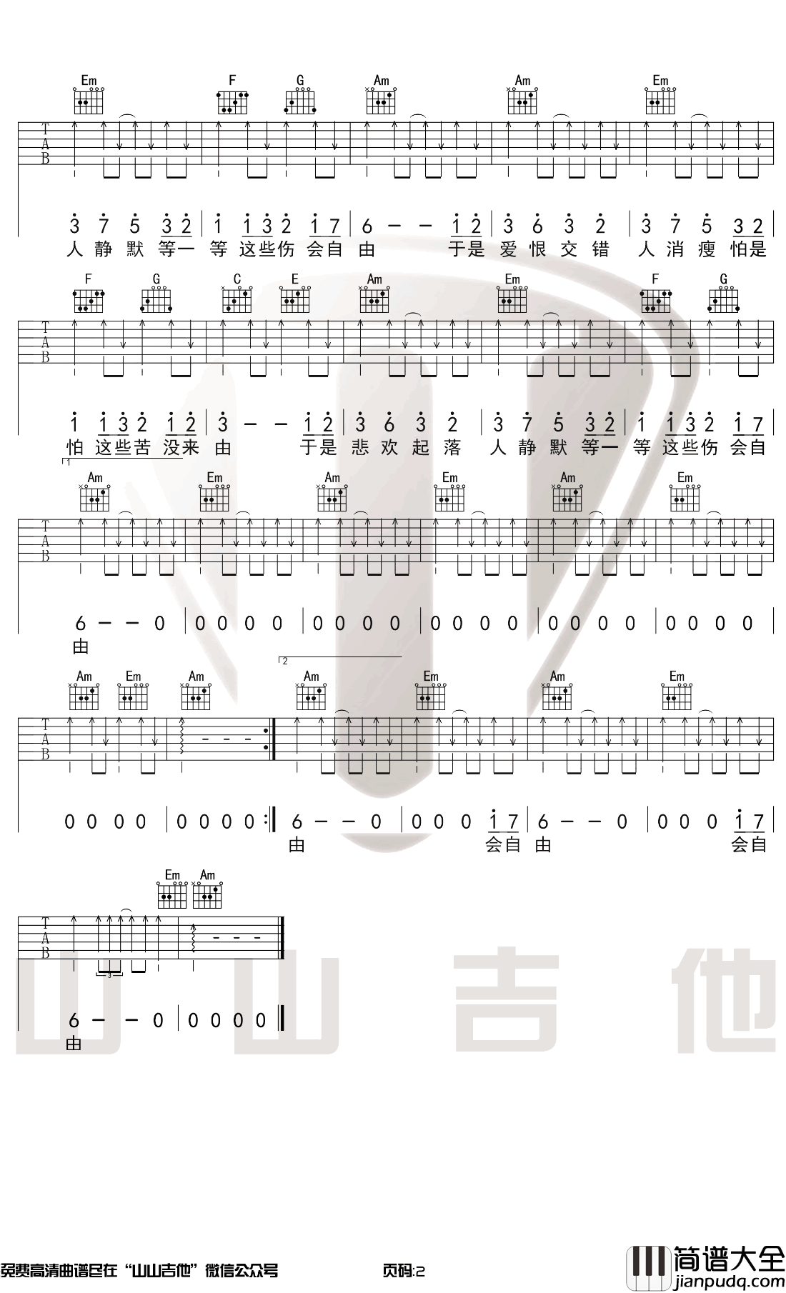 口是心非吉他谱_张雨生_C调弹唱谱_吉他弹唱演示
