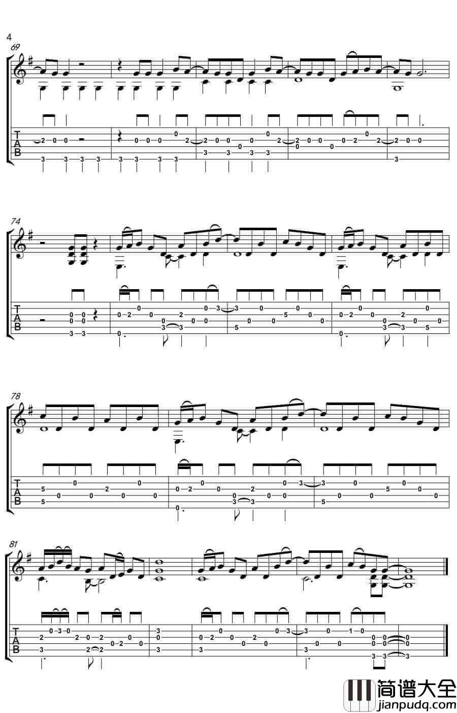 前前世世（你的名字）指弹谱_附演示_RADWIMPS