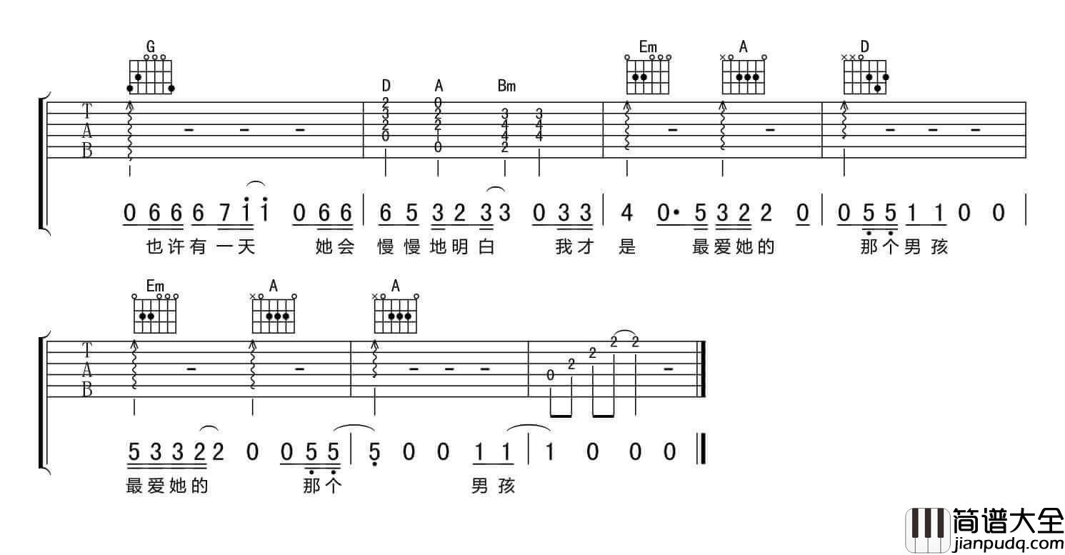 杜小曼吉他谱_D调_念梦痕编配_刘小天