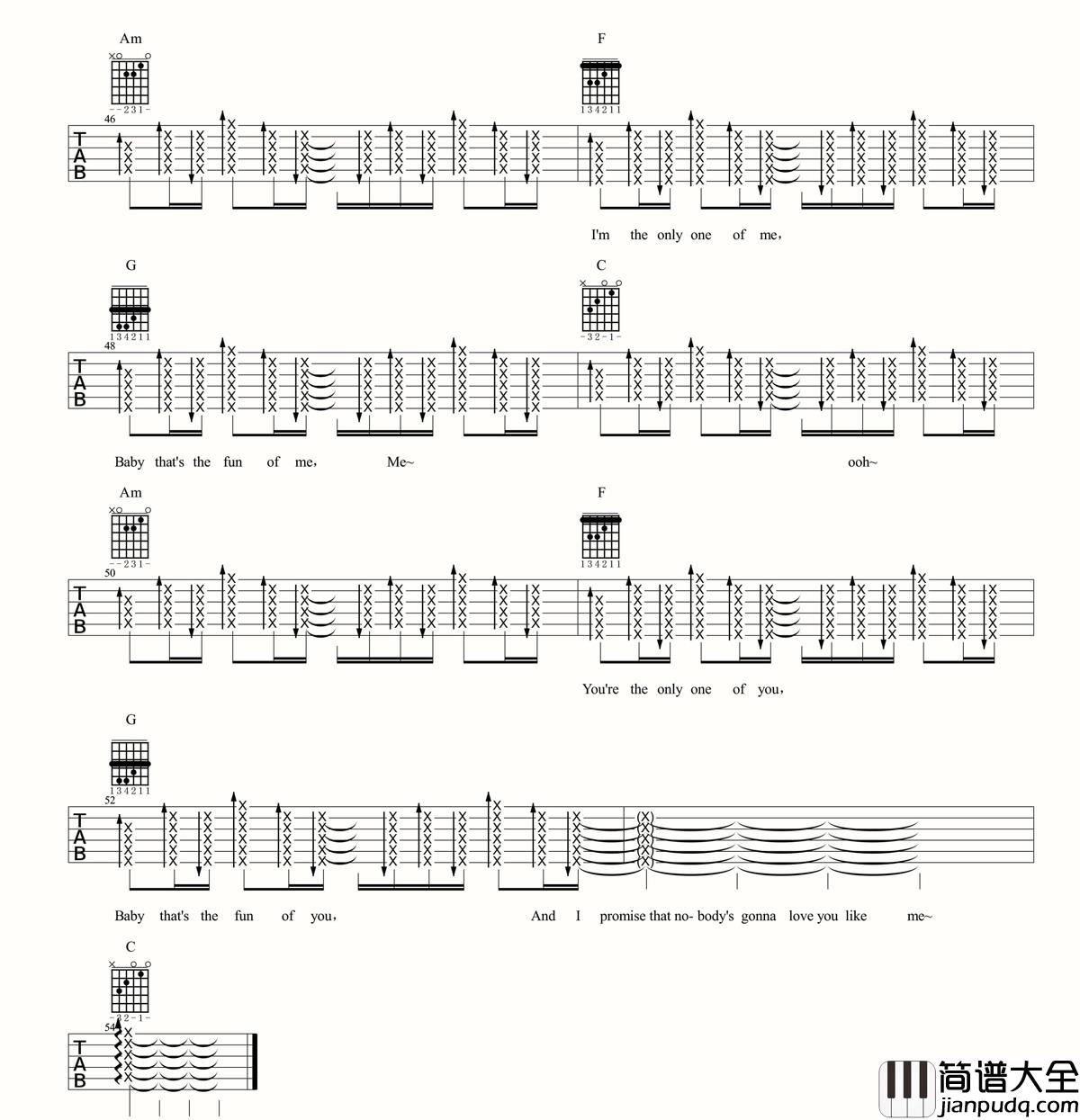 Me吉他谱_Taylor_Swift__Me_C调原版弹唱六线谱