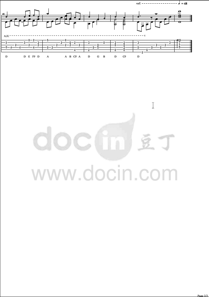 Sundial_Dreams指弹谱_C调六线谱_Kevin_Kern