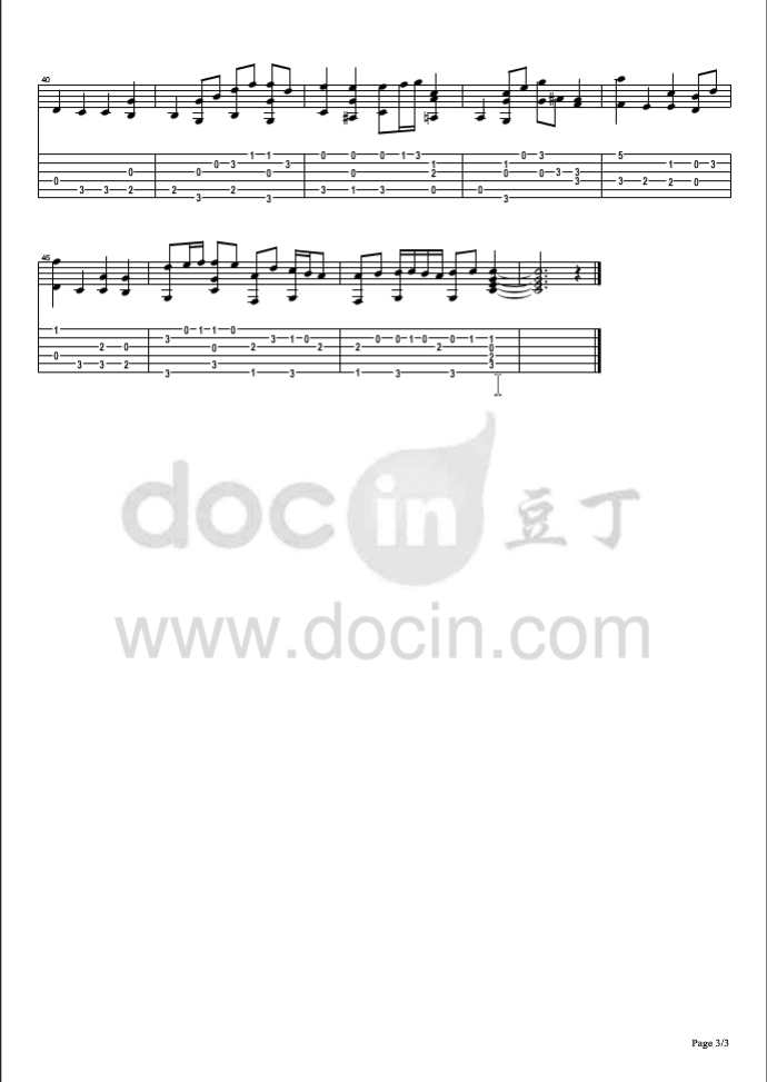 Air_On_A_G_String吉他指弹谱_六线谱_Bach