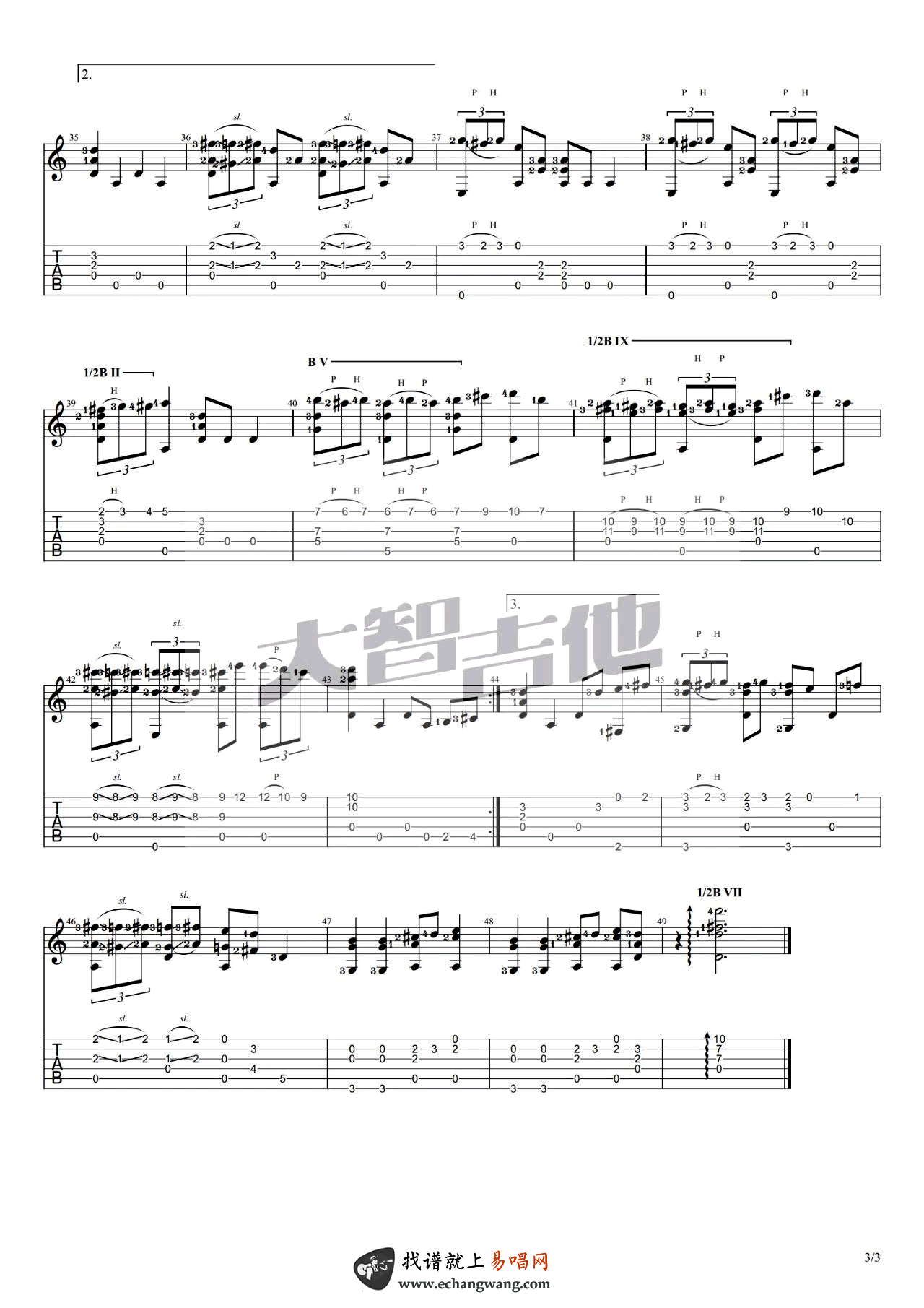 哆啦A梦指弹谱_机器猫主题曲_示范演示视频_吉他独奏谱