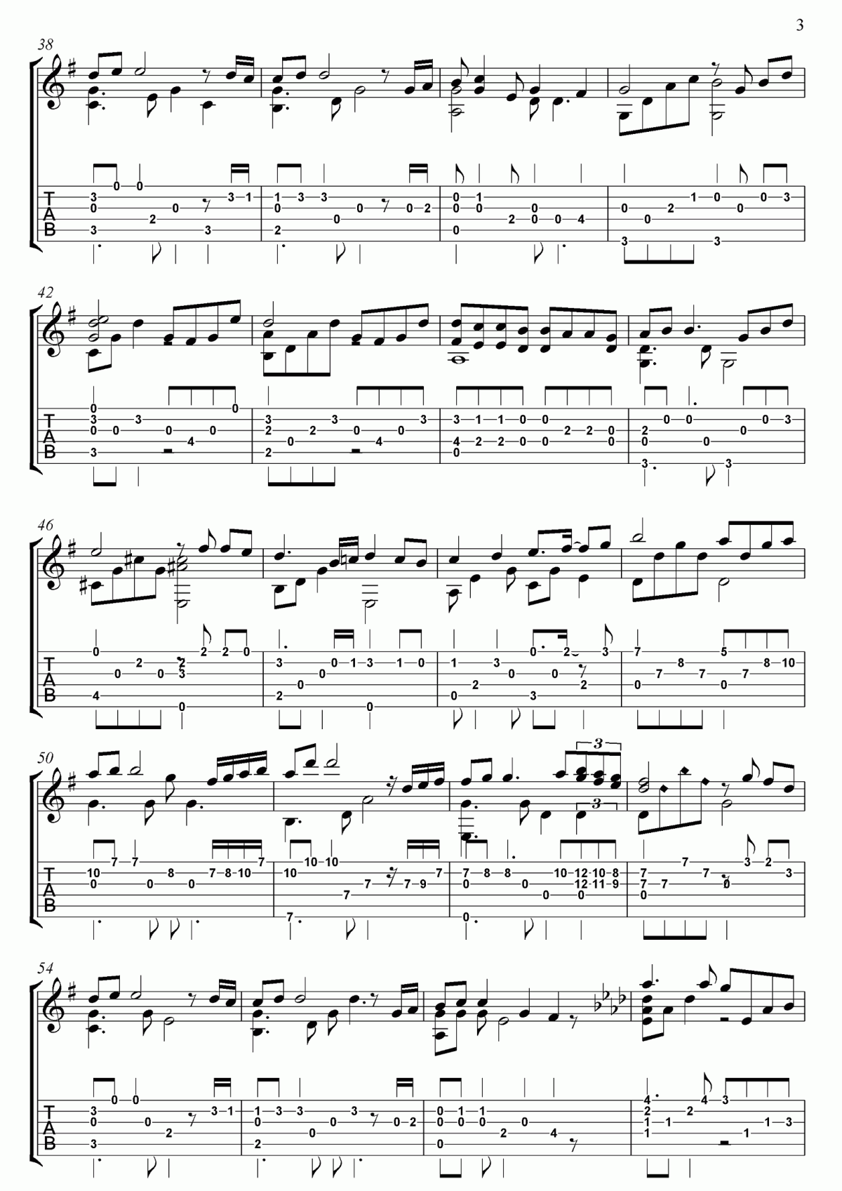 Kiss_The_Rain指弹谱__雨的印记_吉他独奏谱
