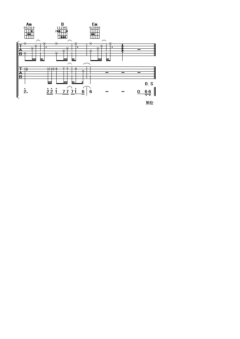 夜曲吉他谱_周杰伦__夜曲_G调指法吉他弹唱谱