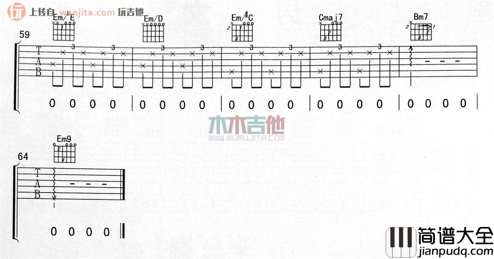 作曲家(吉他谱)_李荣浩_G调扫弦六线谱__作曲家_吉他弹唱谱