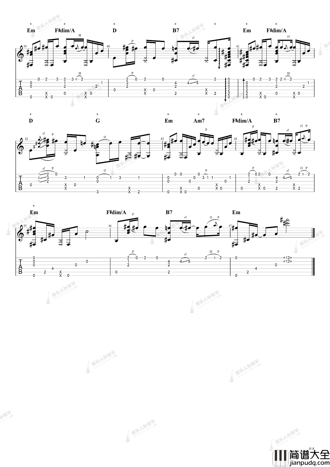 Burning指弹谱_Maria_Arredondo_吉他独奏谱_附演示教学