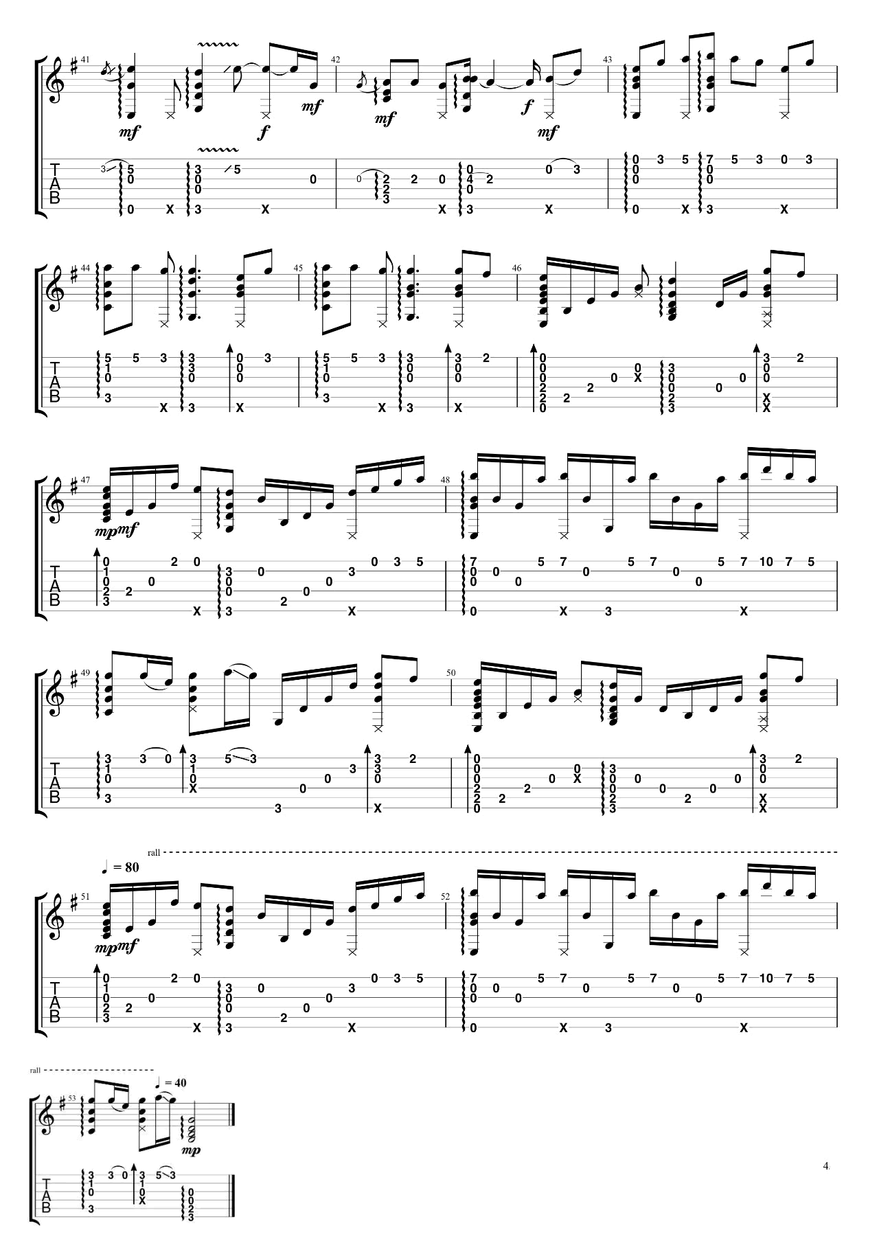 _See_You_Again_指弹吉他谱_独奏六线谱_吉他指弹演示