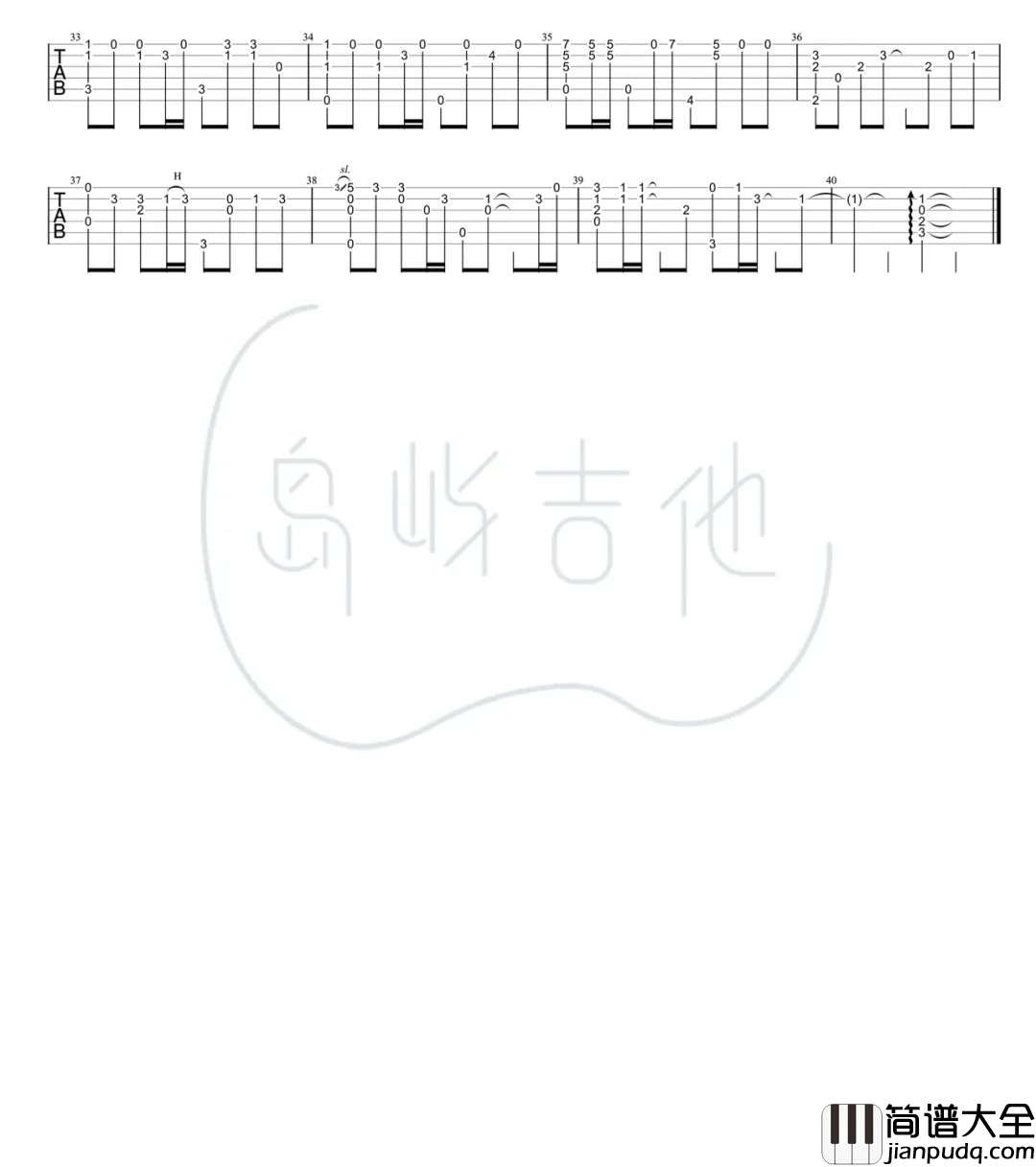 刻在我心底的名字指弹吉他谱_卢广仲_独奏六线谱_指弹演示教学