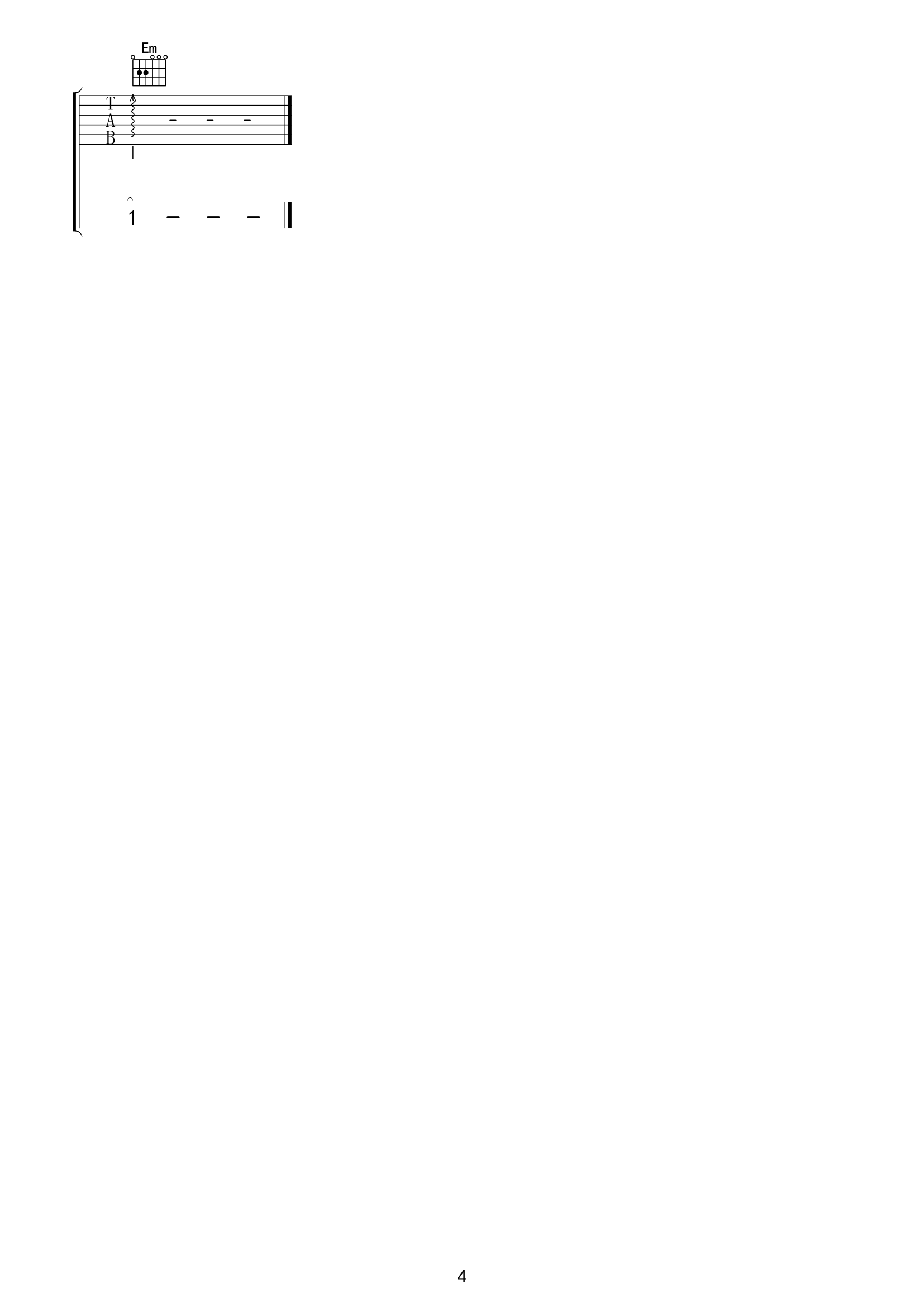 宋冬野_斑马斑马_吉他谱_G调