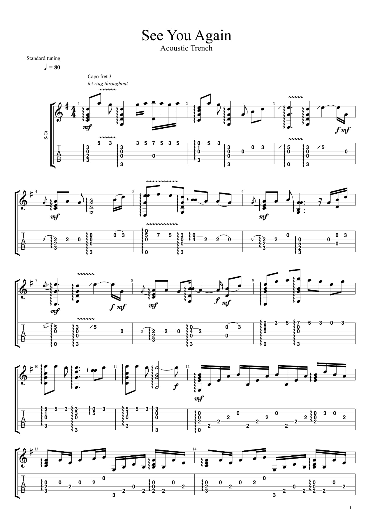 _See_You_Again_指弹吉他谱_独奏六线谱_吉他指弹演示