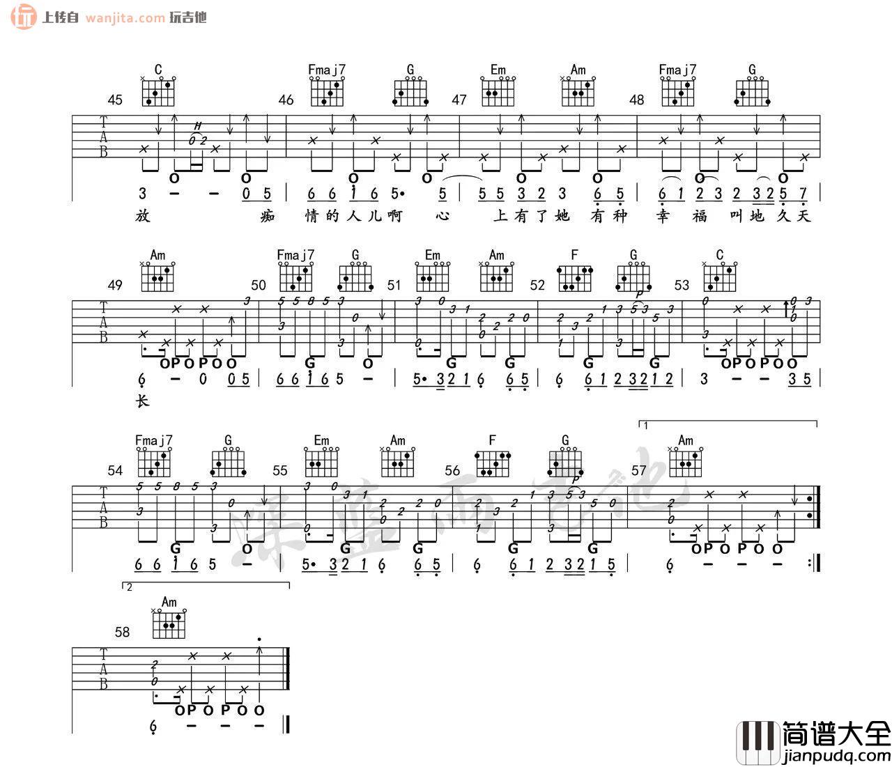 火红的萨日朗吉他谱_C调弹唱六线谱抖音版_要不要买菜