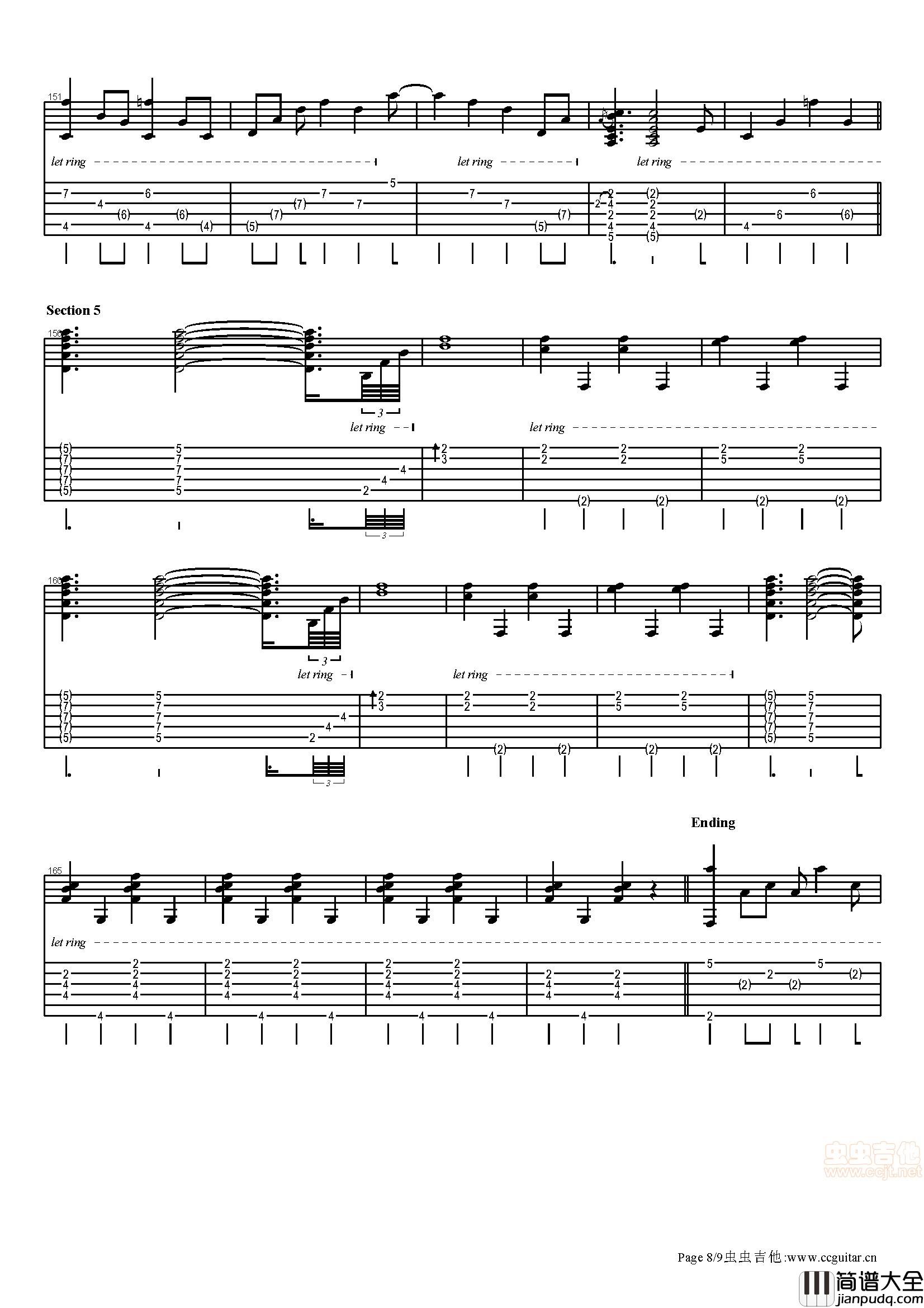 Shape_Of_My_Heart|电影_这个杀手不太冷_主题曲|吉他谱|图片谱|高清|这个杀手不太冷