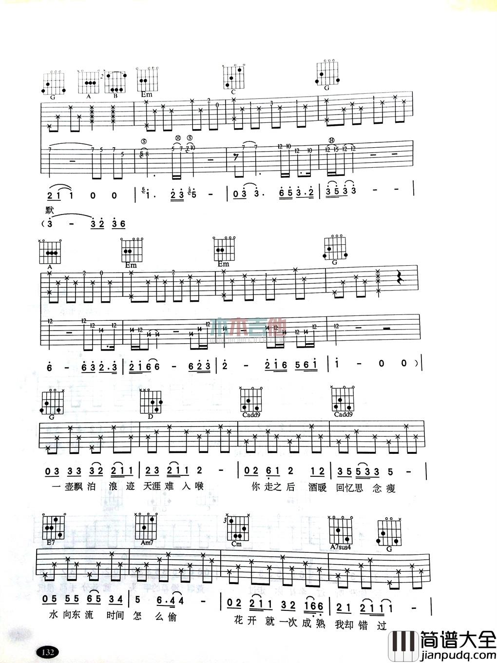 周杰伦_东风破_吉他谱_Guitar_Music_Score
