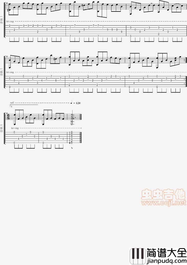The_Heart_Asks_Pleasure_First|吉他谱|图片谱|高清|The_Piano
