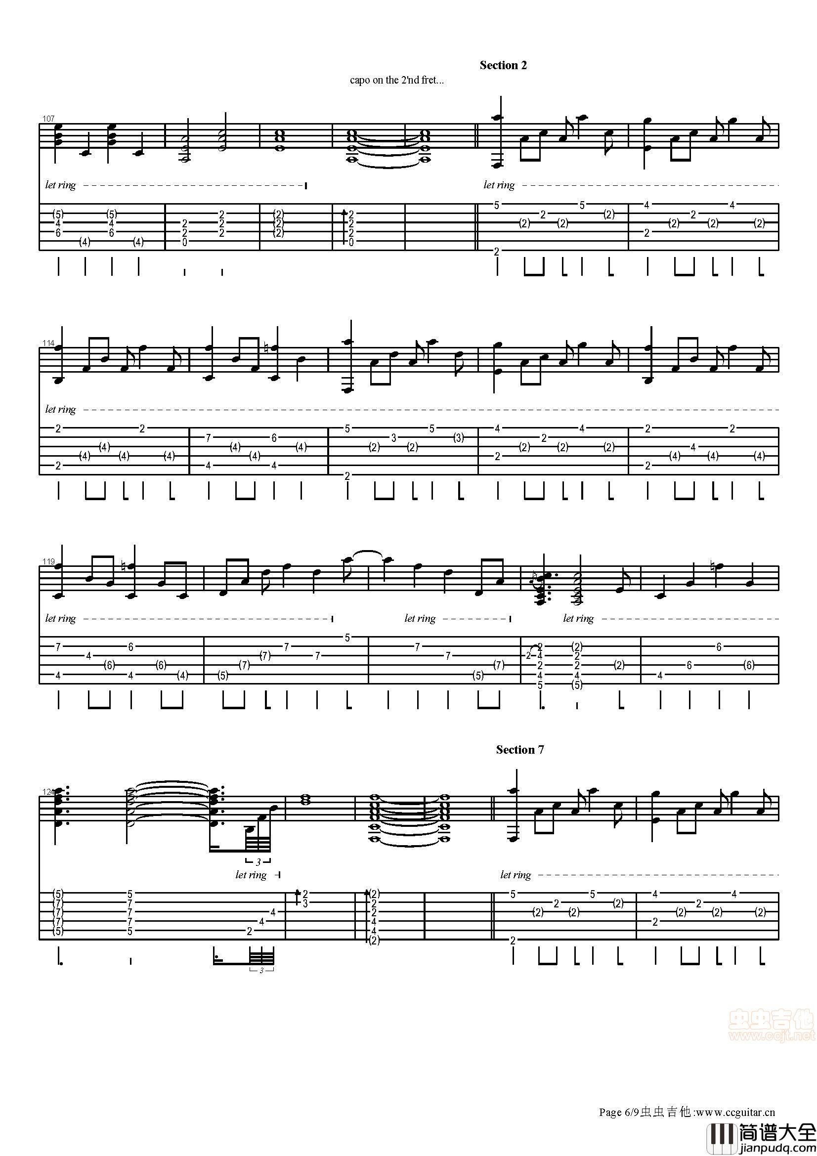 Shape_Of_My_Heart|电影_这个杀手不太冷_主题曲|吉他谱|图片谱|高清|这个杀手不太冷