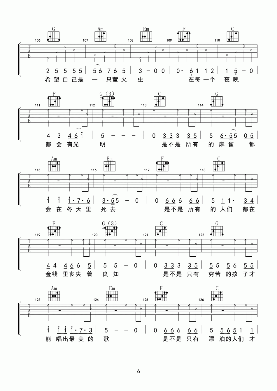 纣王老胡_涩_吉他谱_Guitar_Music_Score