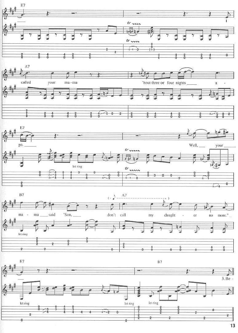 Befor_YOu_Accuse_Me|吉他谱|图片谱|高清|Eric_Clapton_|_克莱普顿