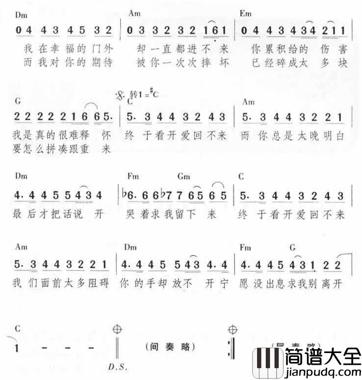 倒带|吉他谱|图片谱|高清|蔡依林