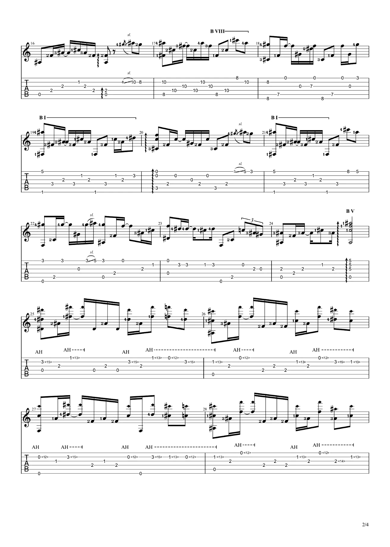 一生所爱指弹谱_大话西游主题曲_吉他独奏视频