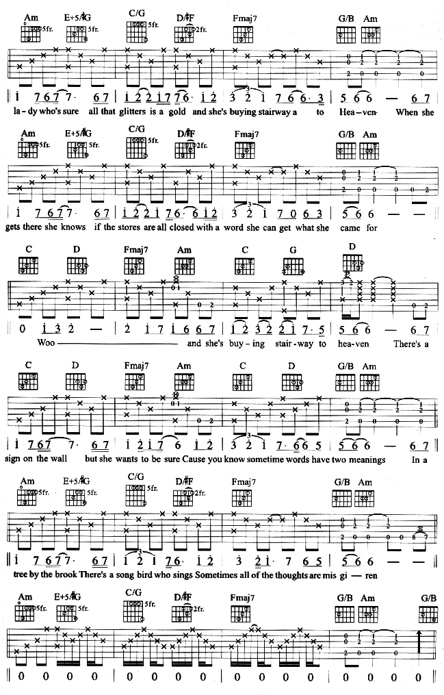Stainway_To_Heaven|吉他谱|图片谱|高清|Led_Zeppelin_|_齐柏林飞船