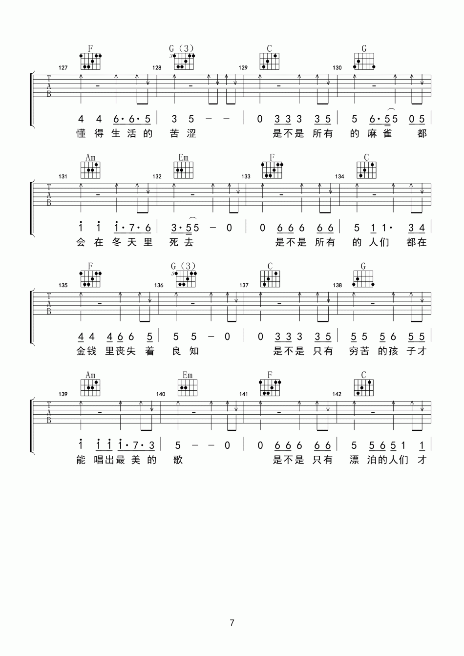 纣王老胡_涩_吉他谱_Guitar_Music_Score