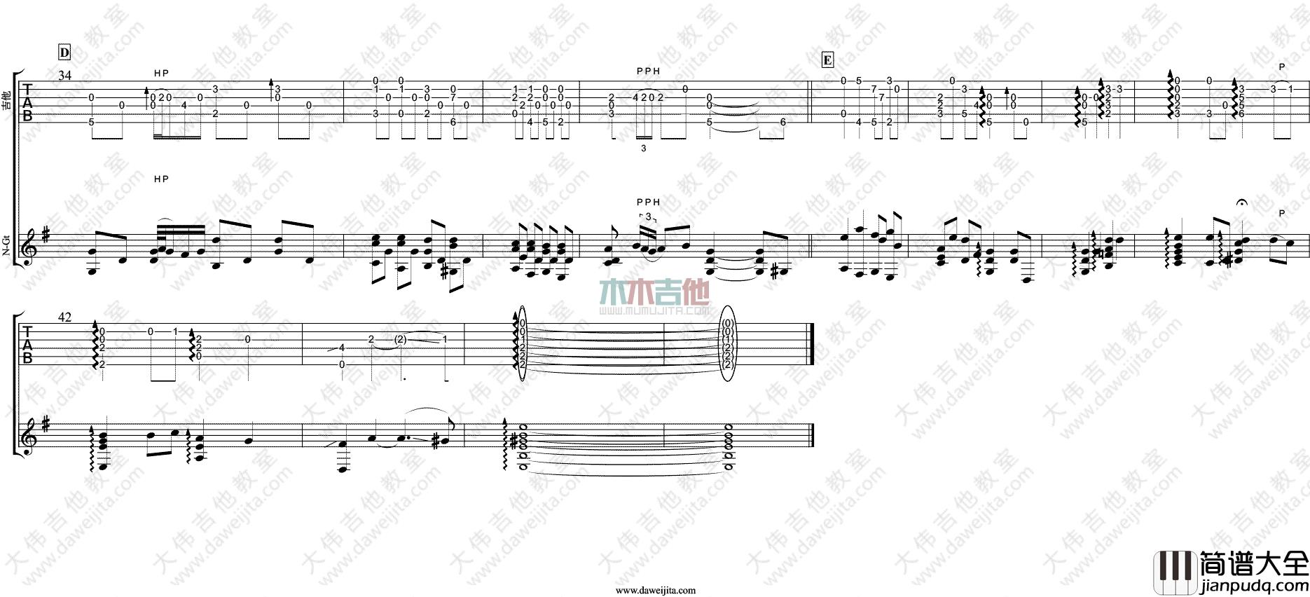 Sandra,Bae_小星星变奏曲_指弹__吉他谱(G调)_Guitar_Music_Score