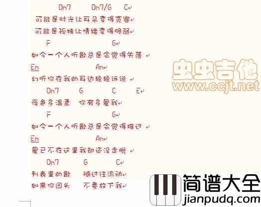 【Vae·梦游计】_幻听_吉他谱|吉他谱|图片谱|高清|许嵩