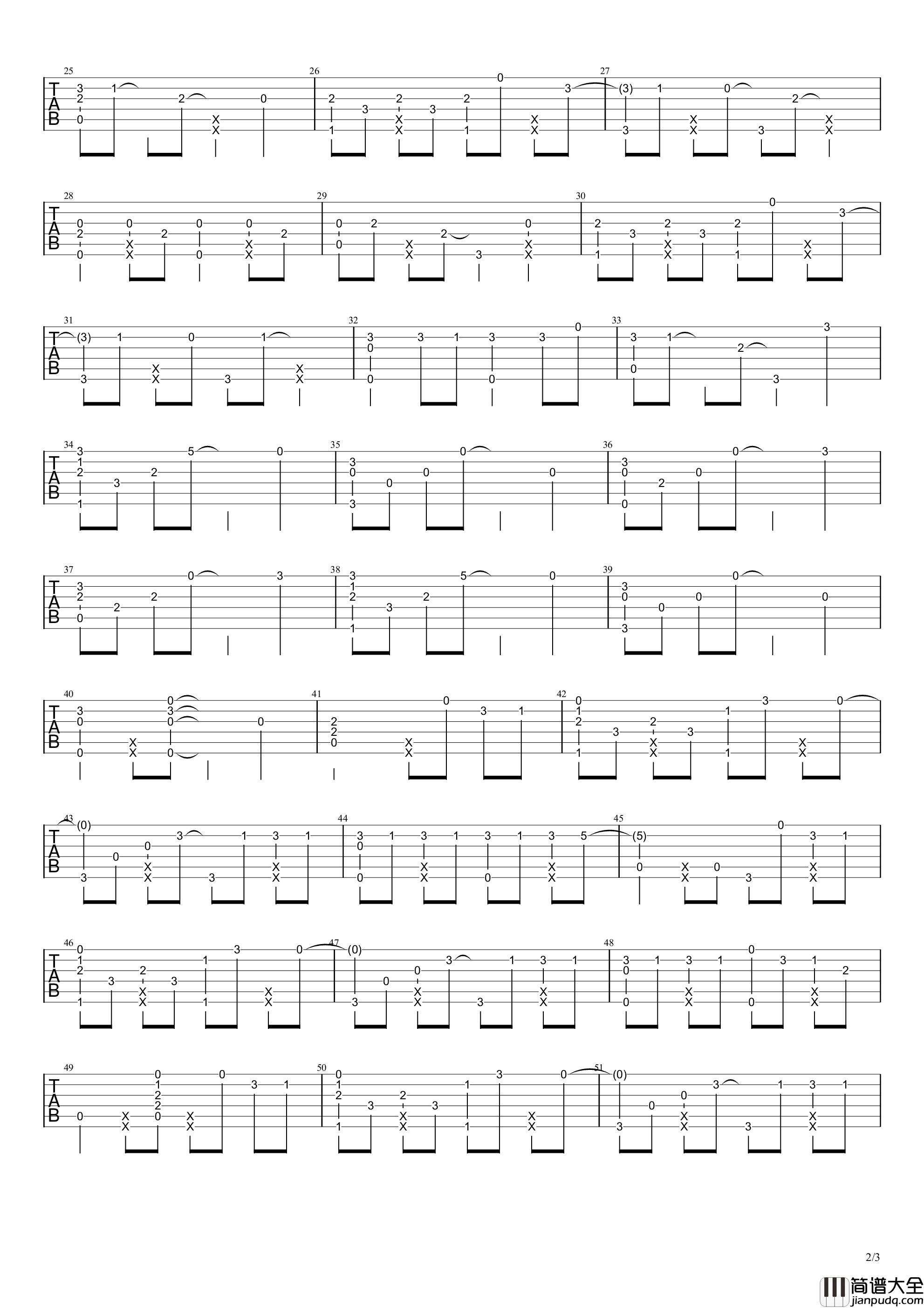 S.I.N.G_寄明月_吉他谱_指弹谱_二次元女团_你就是你染红了岁月