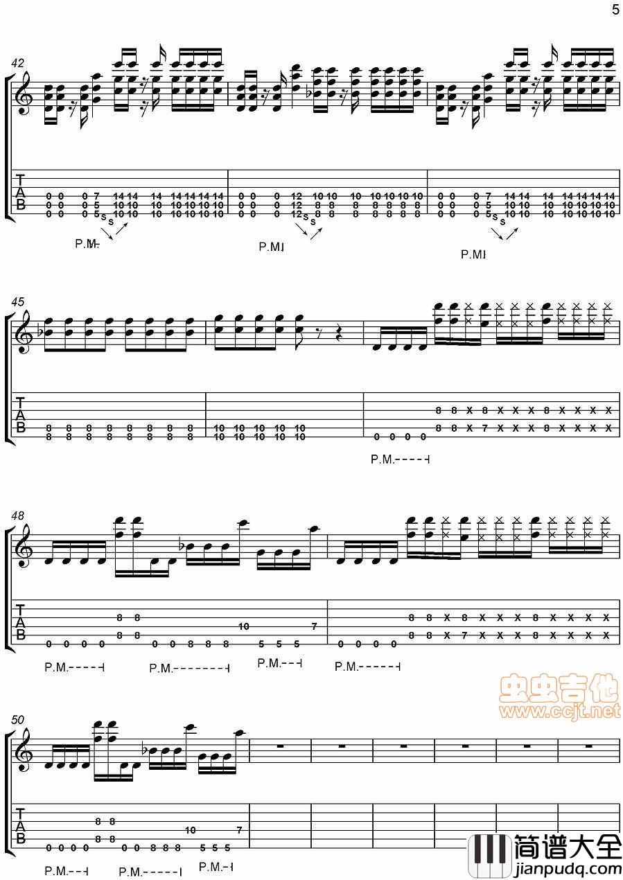 说传记谱|分享|Nickelback|believe_it_or_not|节奏吉他谱|吉他谱|图片谱|高清|nickelback