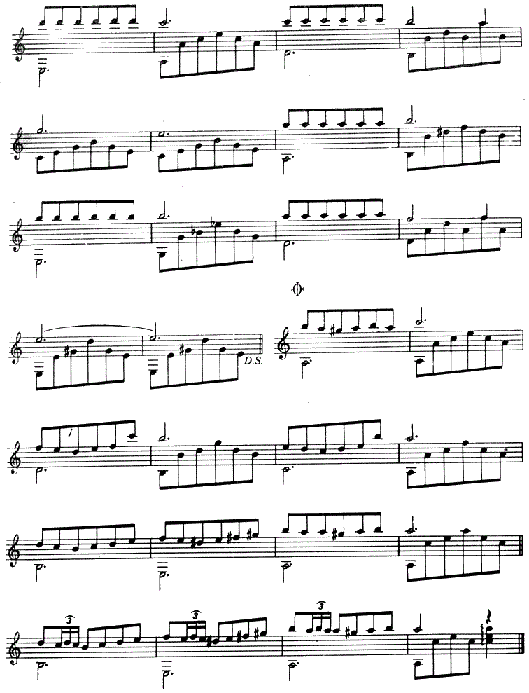 白色恋人|吉他谱|图片谱|高清|经典名曲