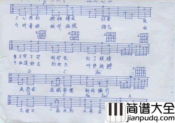 保持微笑|吉他谱|图片谱|高清|SHE
