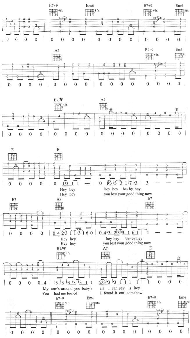 hey_hey|吉他谱|图片谱|高清|Eric_Clapton