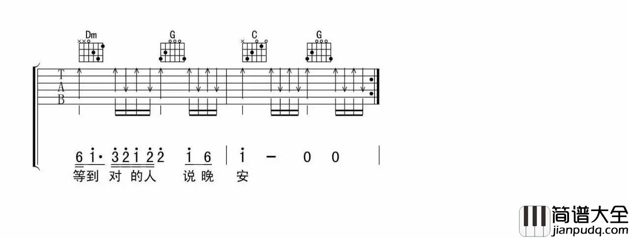 勉为其难_王冕_六线谱完整版_吉他谱_王冕_吉他图片谱_高清