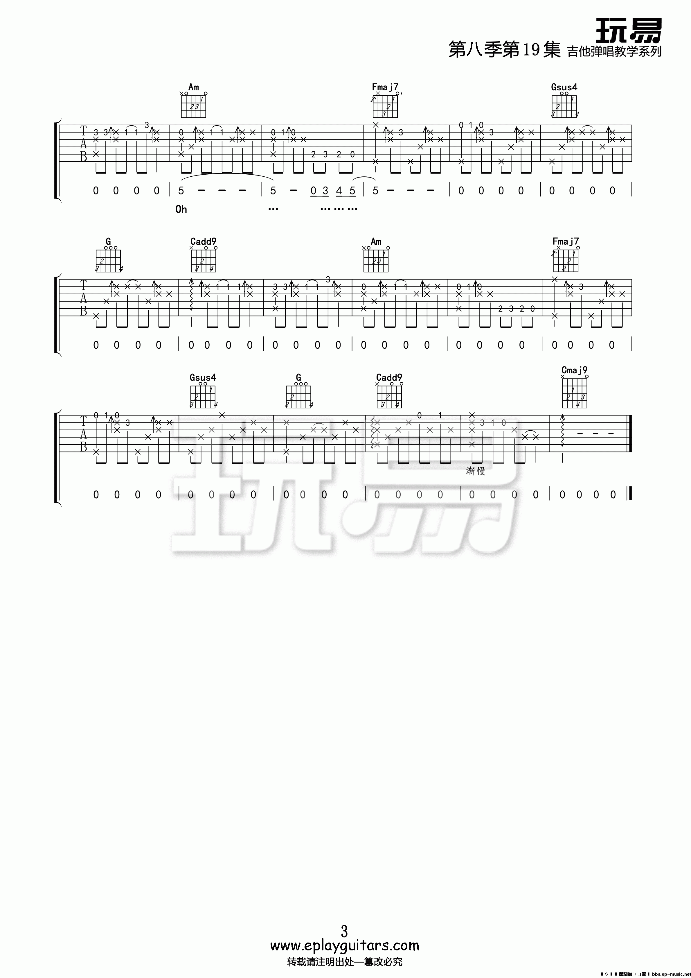 Last_Christmas吉他谱_威猛乐队_C调版弹唱吉他谱附教学视频