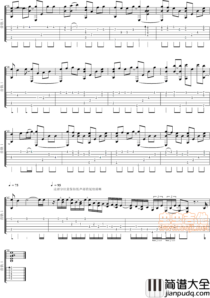 [死神]Life_is_like_a_boat_指弹|吉他谱|图片谱|高清|死神