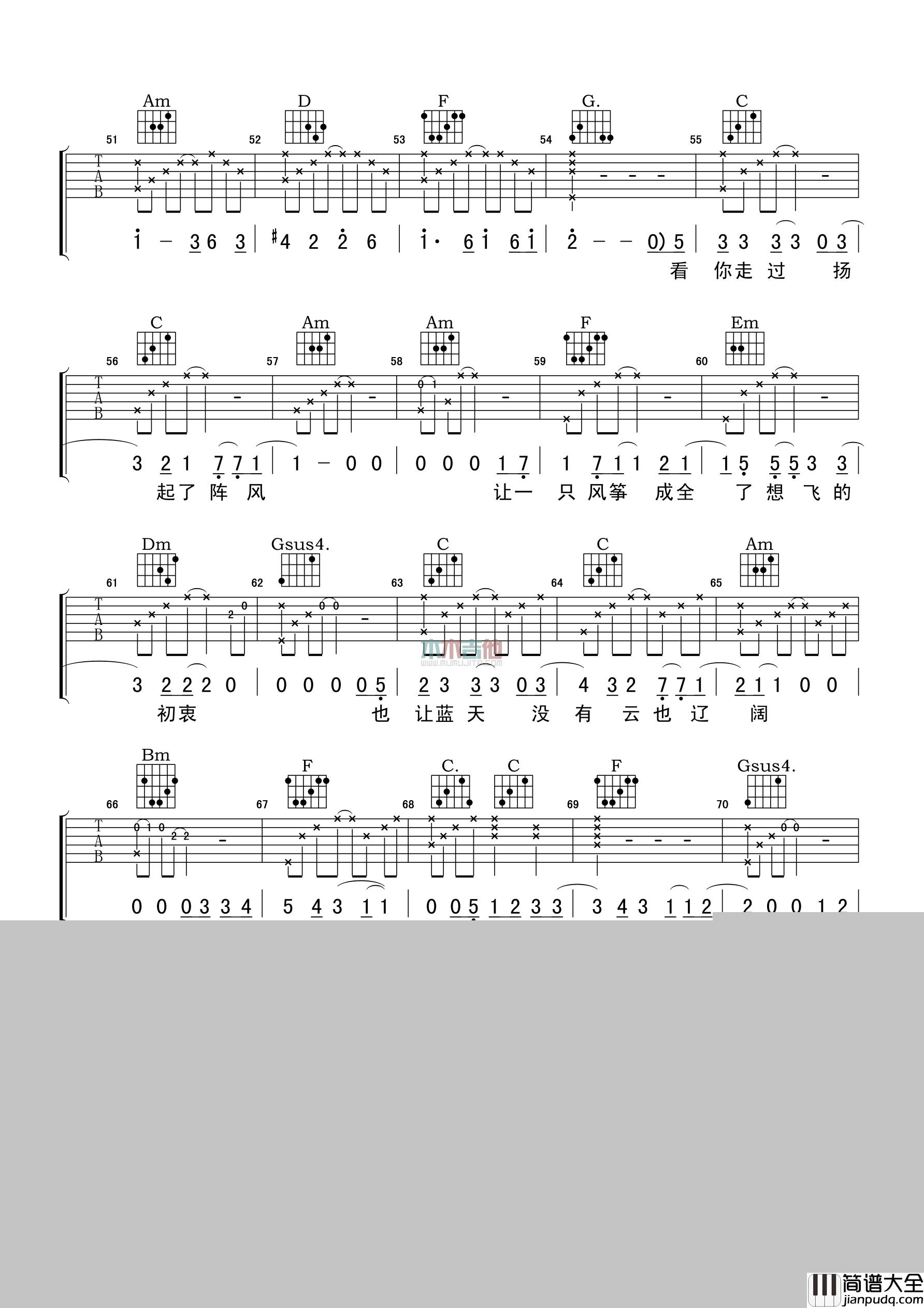 牛奶咖啡_何必怀念_吉他谱_Guitar_Music_Score