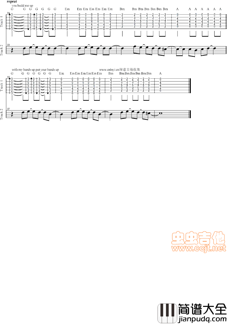 TIK_TOK|吉他谱|图片谱|高清|Ke$ha