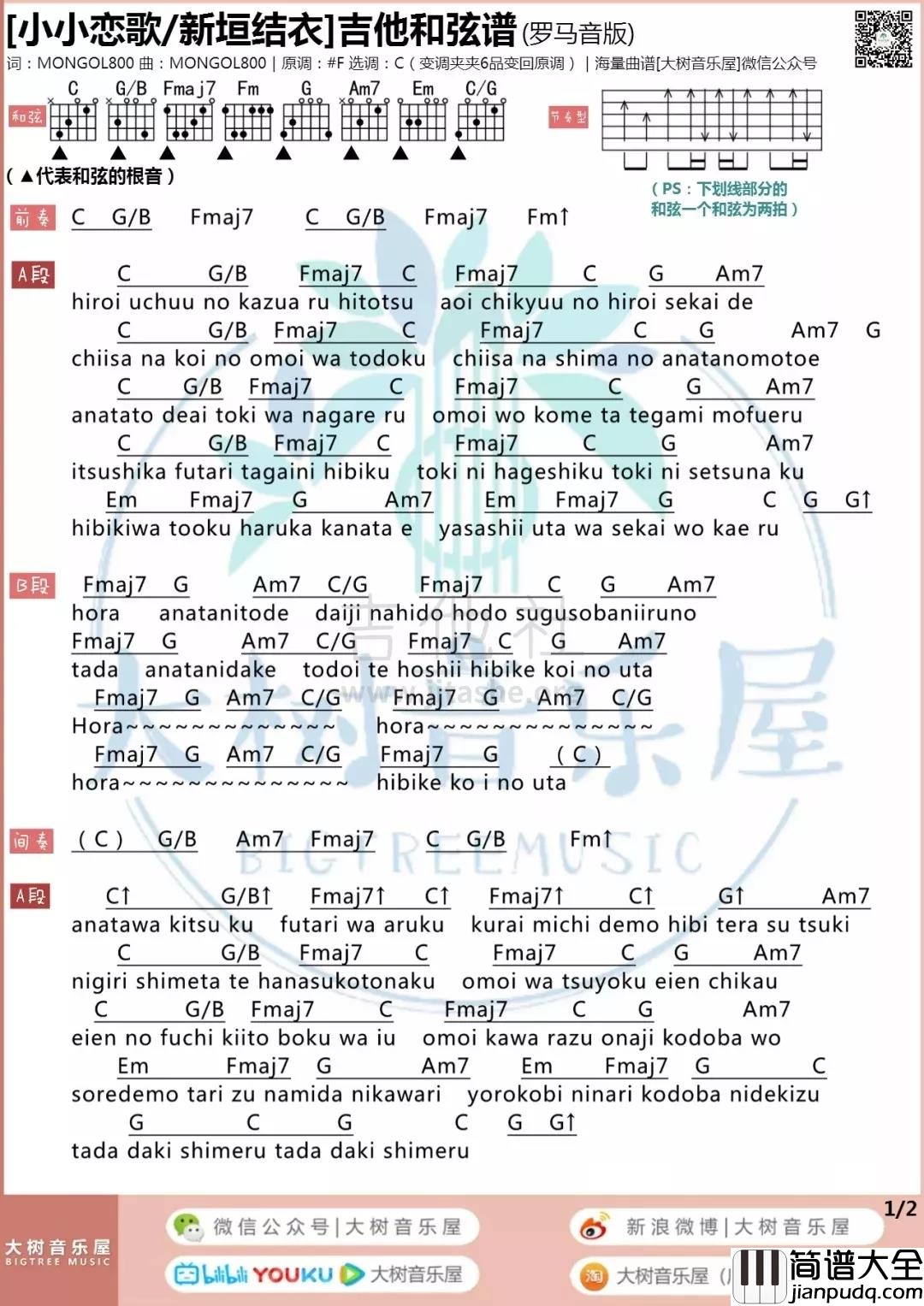 _平凡明星_吉他谱